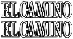 Emblem, Quarter Panel, 1978-87 El Camino, Pair