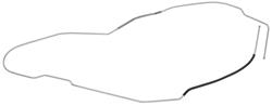 Fuel Line, Front/Rear, 1964-67 Chevelle Hardtop, 3/8"