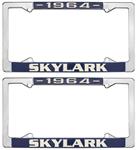 License Plate Frame, 1964 Skylark