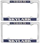 License Plate Frame, 1965 Skylark