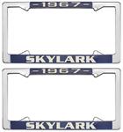 License Plate Frame, 1967 Skylark