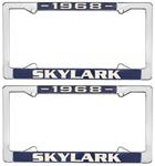 License Plate Frame, 1968 Skylark