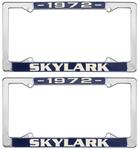 License Plate Frame, 1972 Skylark