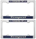 License Plate Frame, 1967 Tempest