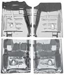 Floor Pan, Quarter Section, 1964-67 A-Body (exc El Camino), 4-Pc. Set