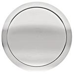 Horn Button, Smooth, Chrome Aluminum