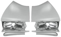 Extension/Housing, Rear Quarter/Tail Lamp, 1968 Chevelle, Pair