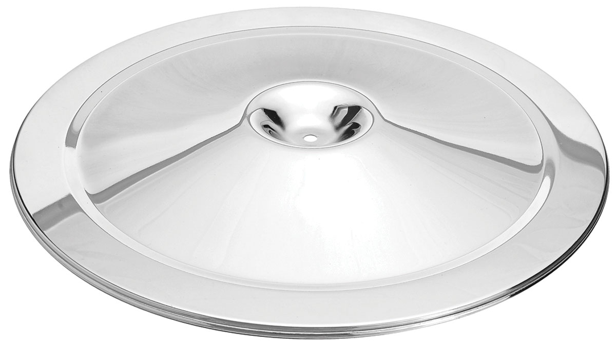 AIR CLEANER LID - CHROME 14 INCH OPEN ELEMENT - Lutty's Chevy