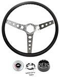 Steering Wheel Kit, 3-Spoke, 1969-72 CH/EC/MC, 4-Hole Spokes