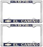 License Plate Frame, 1976 El Camino