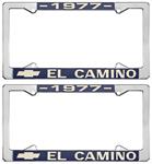 License Plate Frame, 1977 El Camino