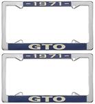 License Plate Frame, 1971 GTO