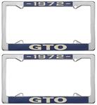 License Plate Frame, 1972 GTO