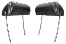 Headrest, 1969 GM A Body, Bucket, Black